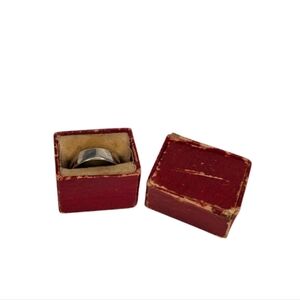 STERLING Silver Pinky Ring Vintage Hammered Hand Forged 6.5